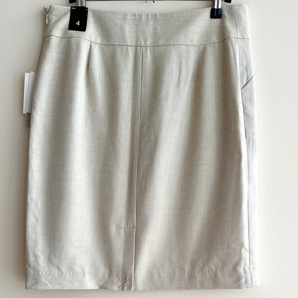 Amanda & Chelsea Pencil Skirt, Contemporary Fit Stretch Skirt, Stone, Size 4 NWT - Picture 11 of 16